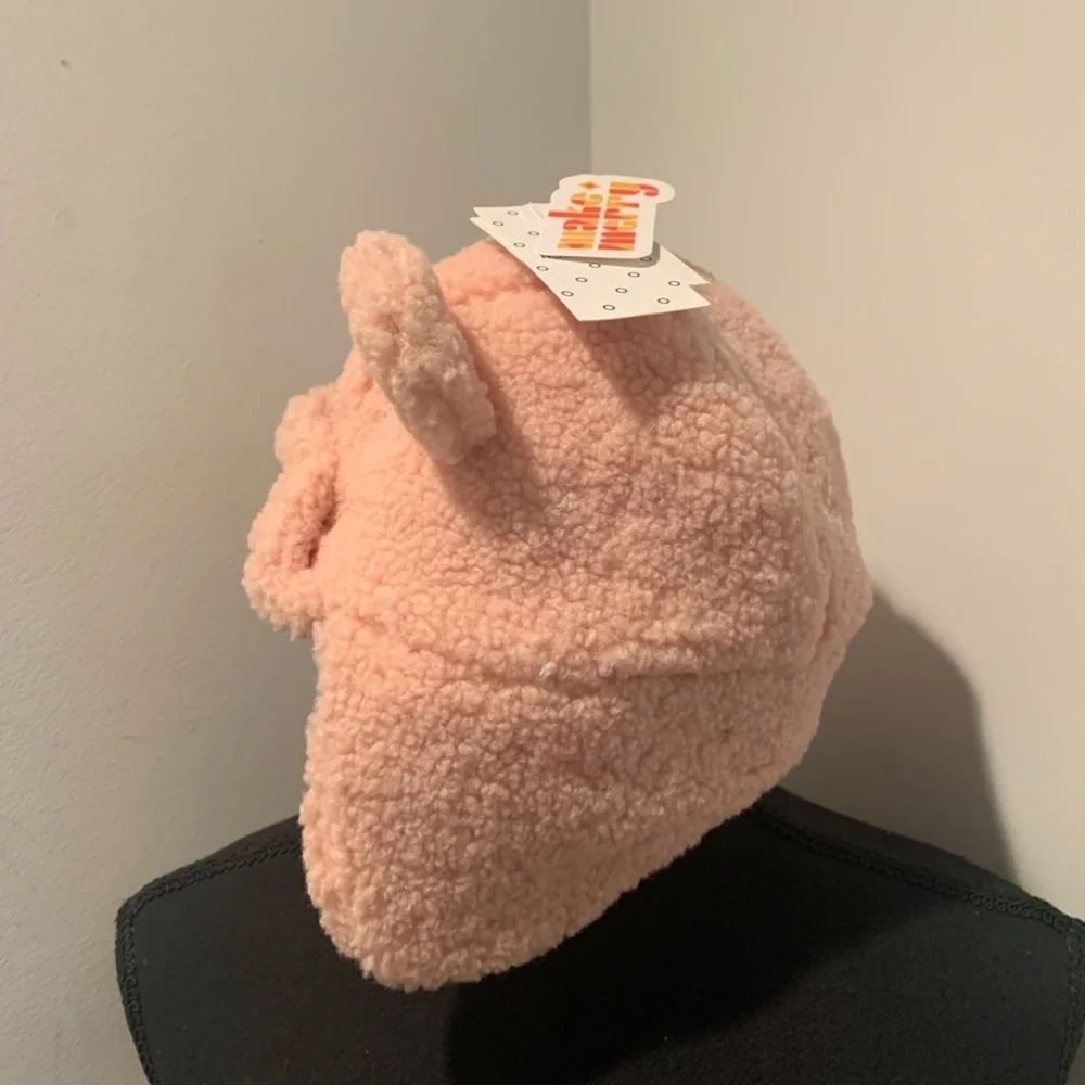 Nordstrom Infant Fuzzy Bear Hat Pink 0-12 months NWT